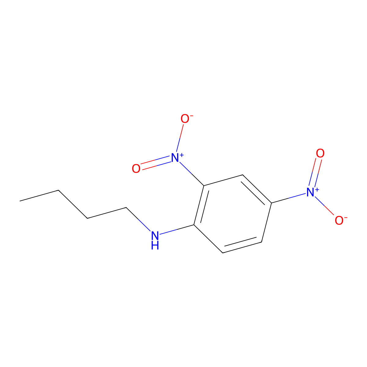 N-Butyl-2,4-dinitroaniline molecular structure, CAS 13059-86-4