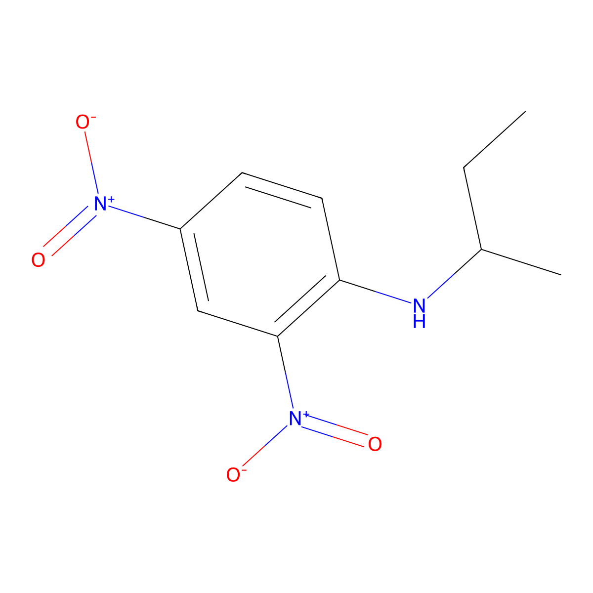 N-sec-Butyl-2,4-dinitrobenzenamine molecular structure, CAS 13059-87-5
