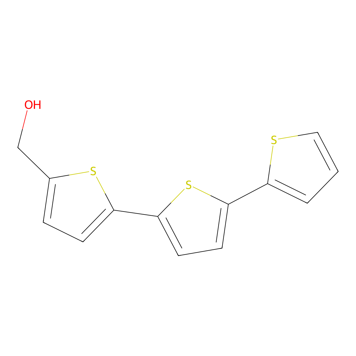 Alpha-Terthienylmethanol molecular structure, CAS 13059-93-3