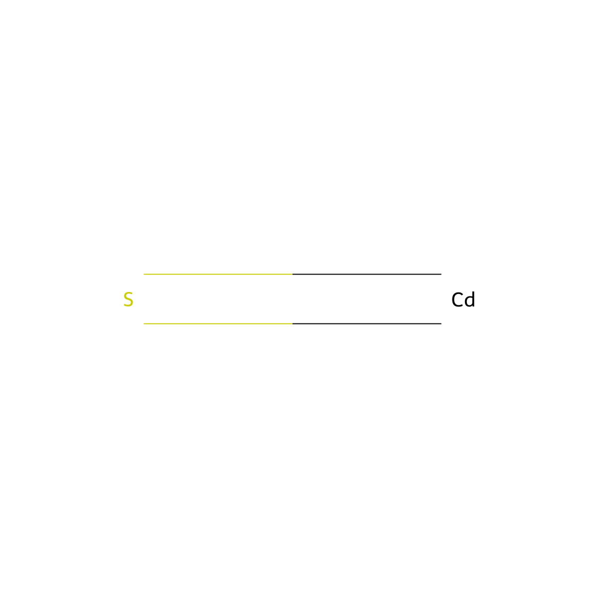 Cadmium Sulfide molecular structure, CAS 1306-23-6