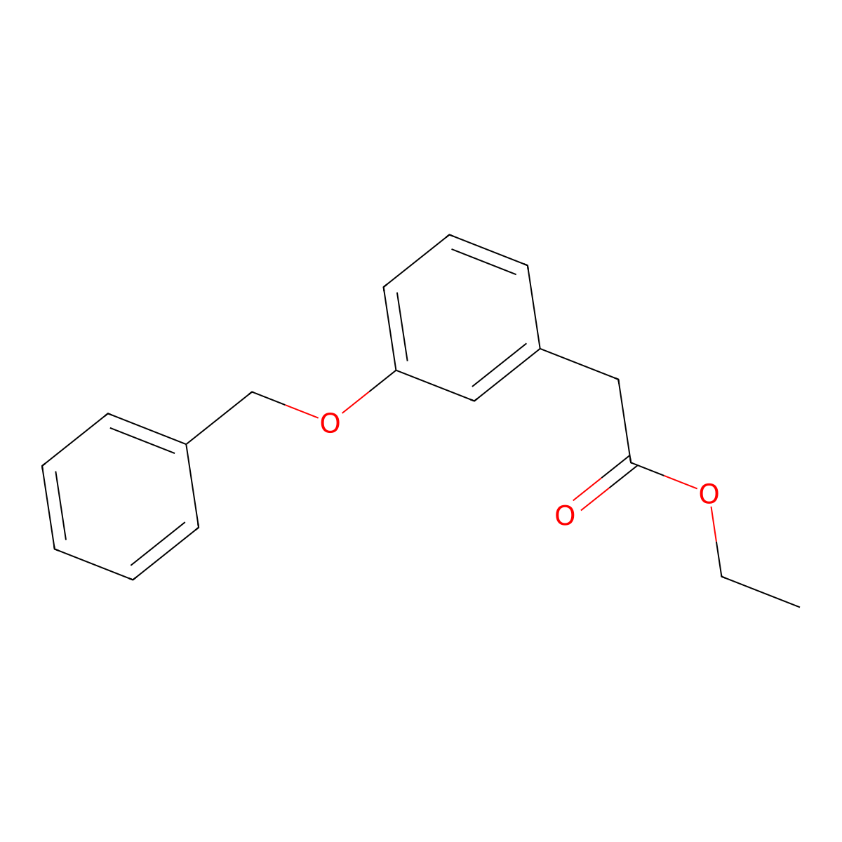 Ethyl 2-(3-(benzyloxy)phenyl)acetate molecular structure, CAS 130604-43-2
