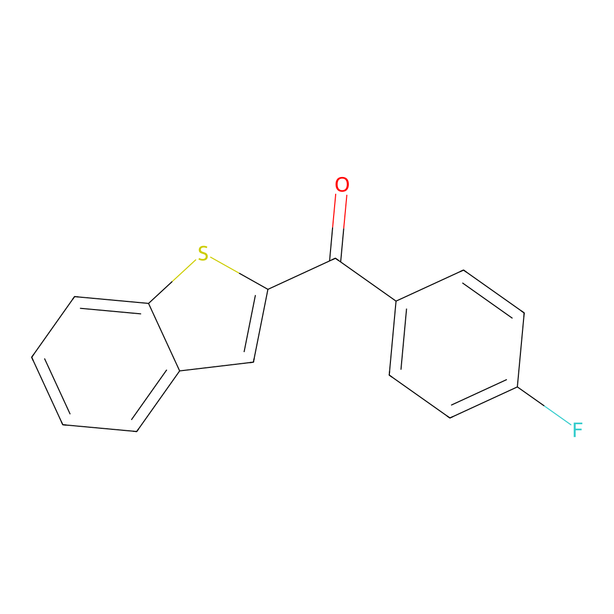Benzo[b]thien-2-yl(4-fluorophenyl)methanone molecular structure, CAS 1306080-42-1