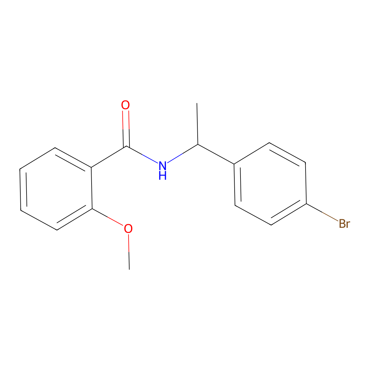 N-[1-(4-Bromophenyl)ethyl]-2-methoxy-benzamide molecular structure, CAS 1306096-48-9