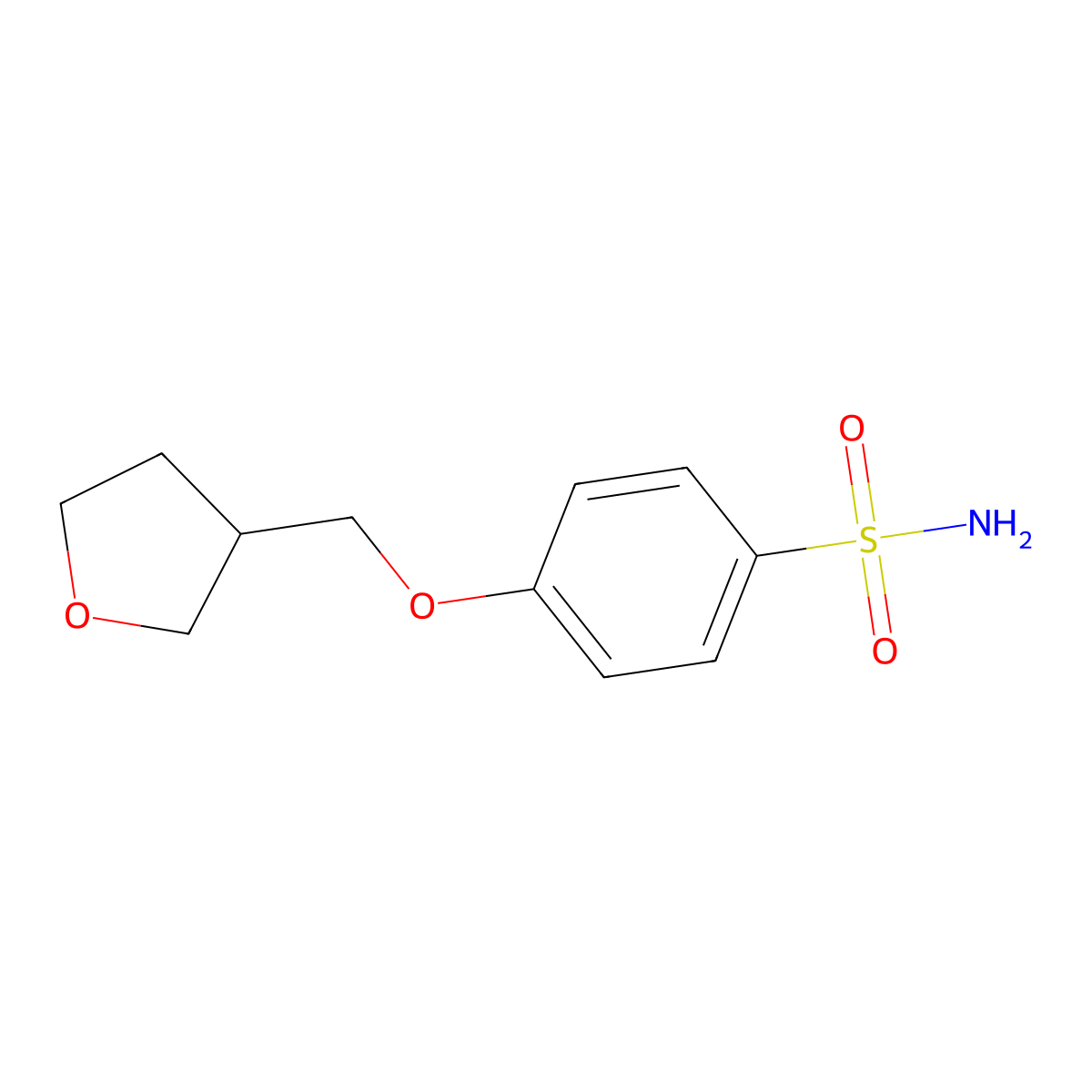 4-[(Oxolan-3-yl)methoxy]benzene-1-sulfonamide molecular structure, CAS 1306099-04-6