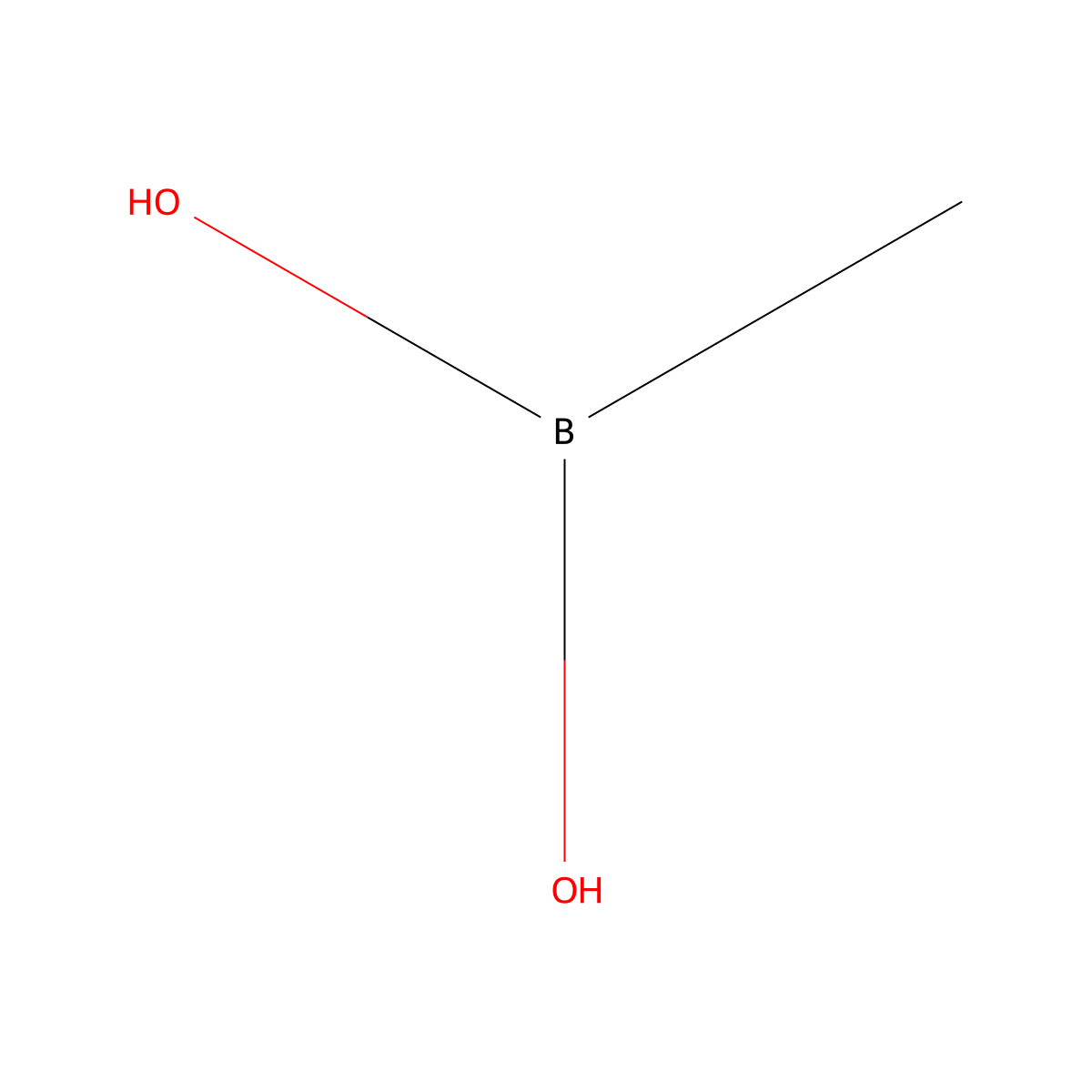 Methylboronic Acid molecular structure, CAS 13061-96-6