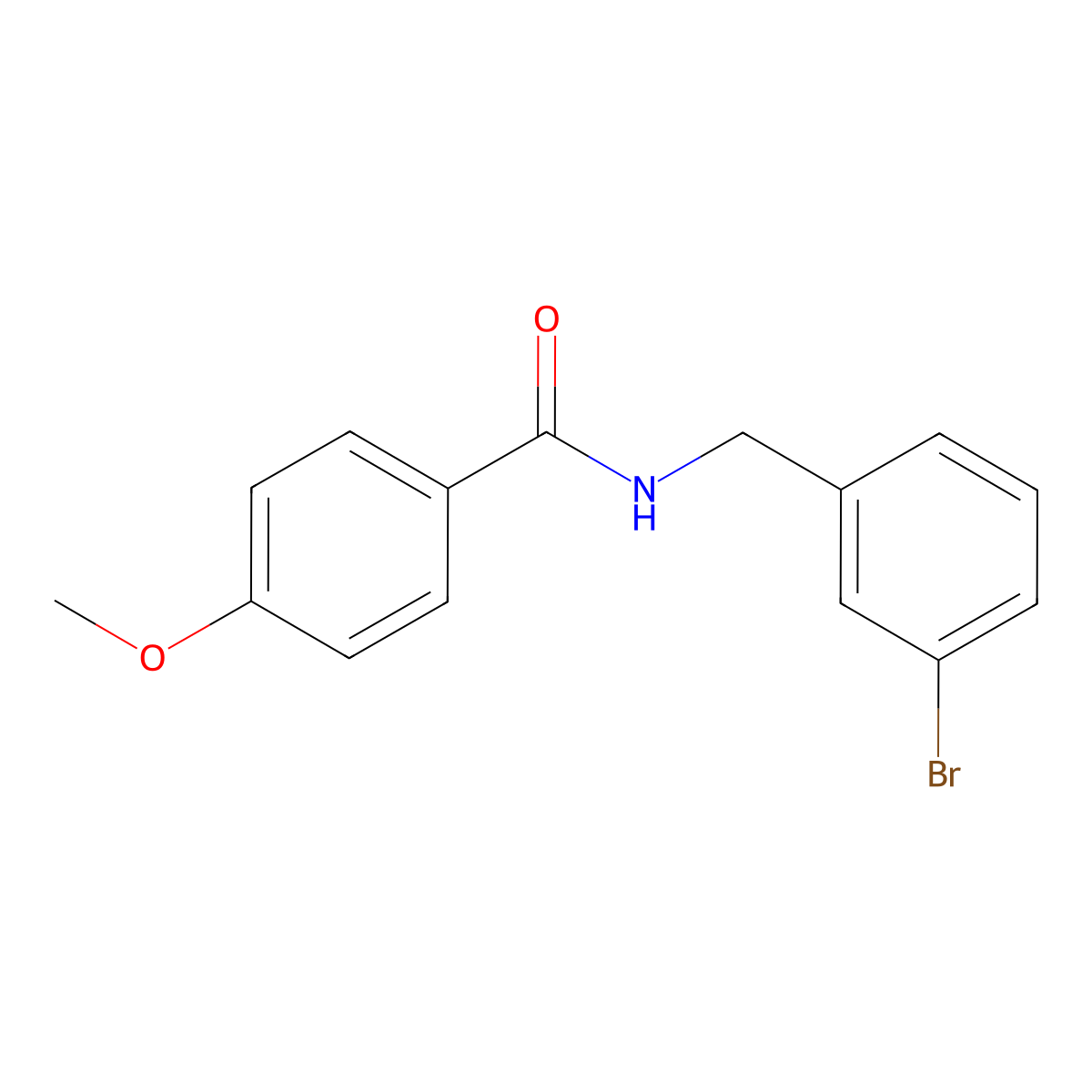 N-(3-bromobenzyl)-4-methoxybenzamide molecular structure, CAS 1306101-30-3