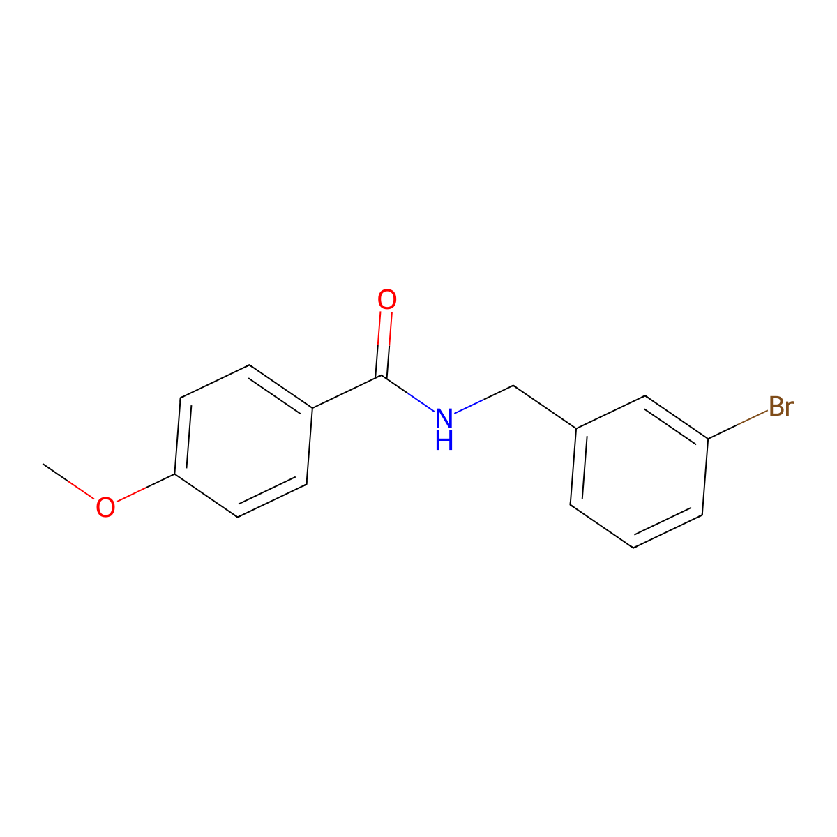 N-(3-bromobenzyl)-4-methoxybenzamide molecular structure, CAS 1306101-30-3