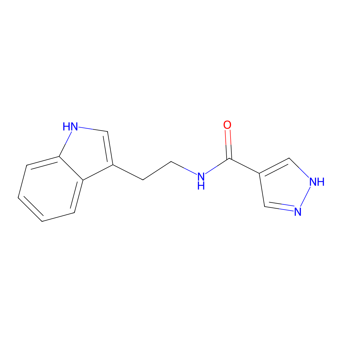 N-[2-(1H-indol-3-yl)ethyl]-1H-pyrazole-4-carboxamide molecular structure, CAS 1306106-76-2