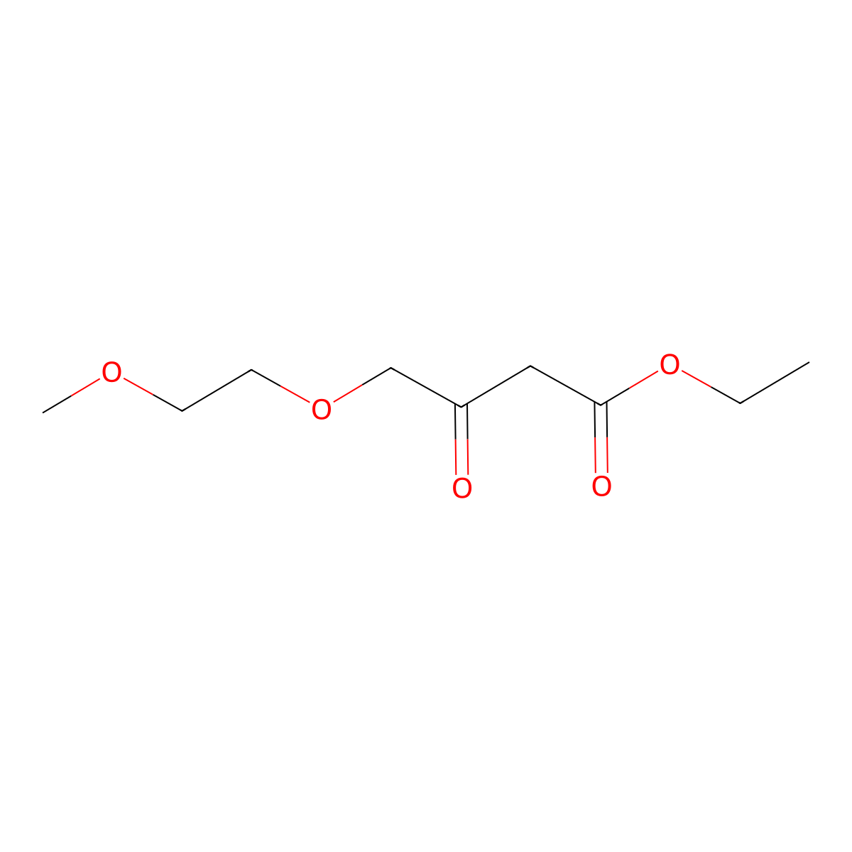 Butanoic acid, 4-(2-methoxyethoxy)-3-oxo-, ethyl ester molecular structure, CAS 130611-26-6