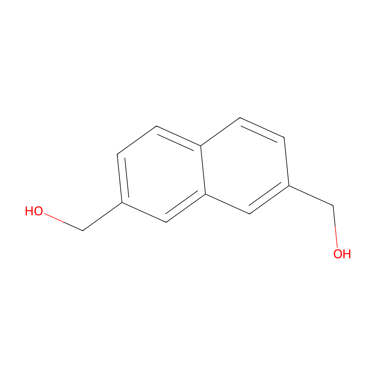 Naphthalene-2,7-diyldimethanol molecular structure, CAS 130614-81-2