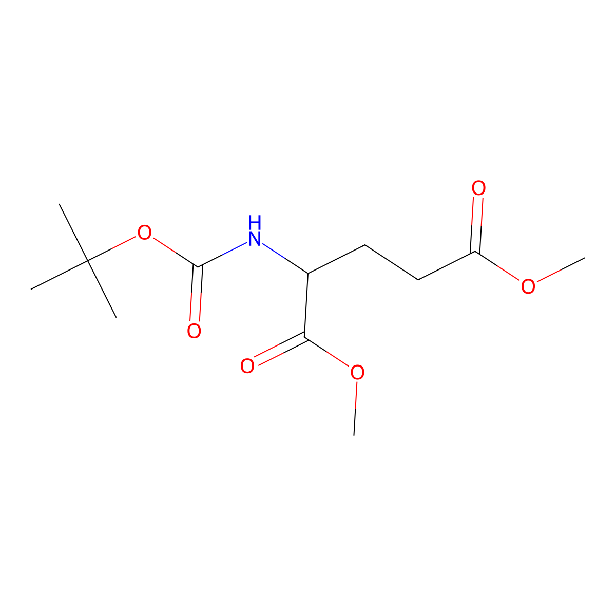 (R)-N-Boc-glutamic acid-1,5-dimethyl ester molecular structure, CAS 130622-05-8