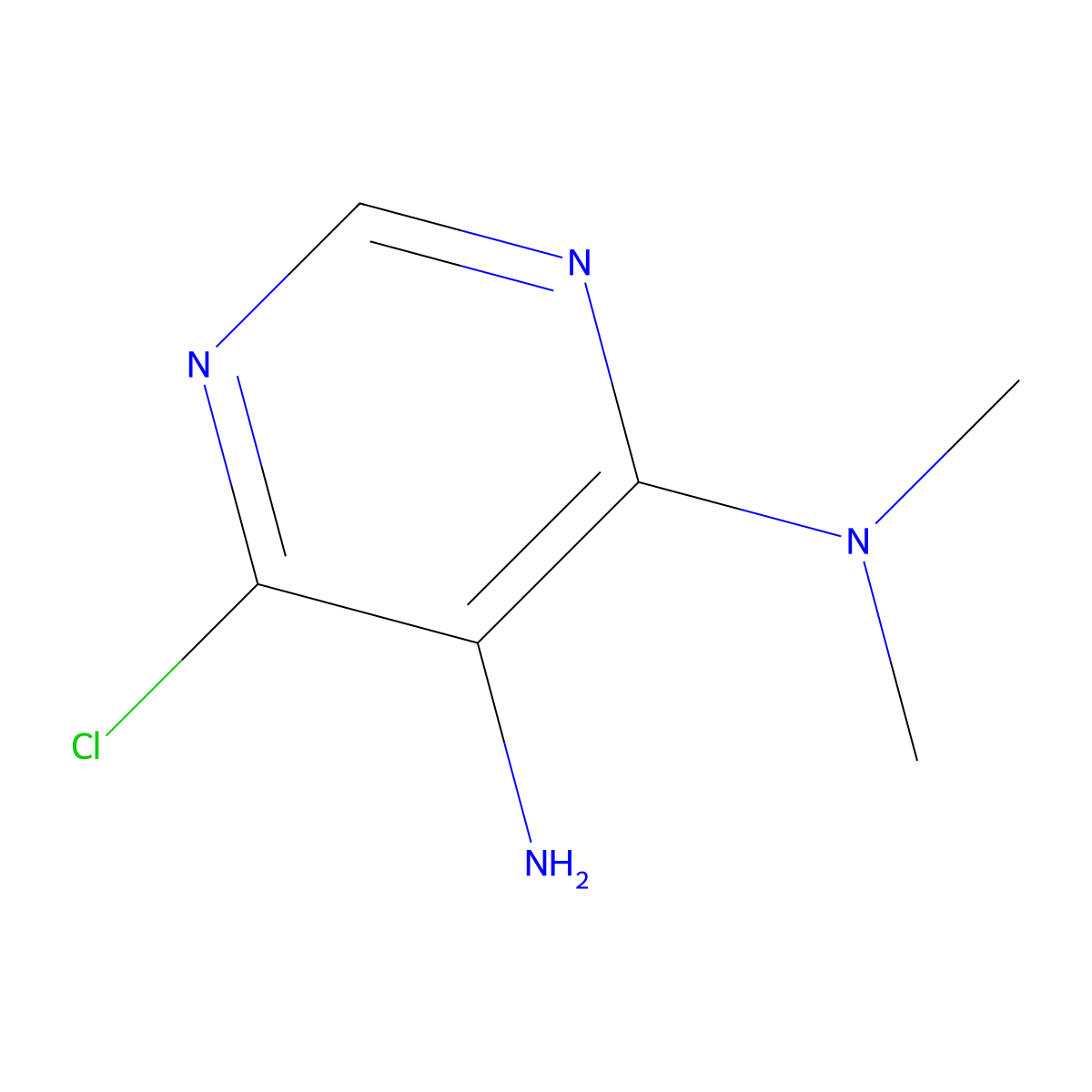 6-Chloro-N4,N4-dimethylpyrimidine-4,5-diamine molecular structure, CAS 130623-81-3