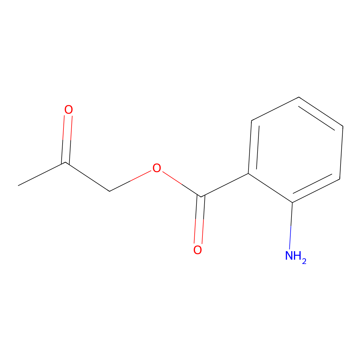 2-Oxopropyl 2-aminobenzoate molecular structure, CAS 130627-09-7