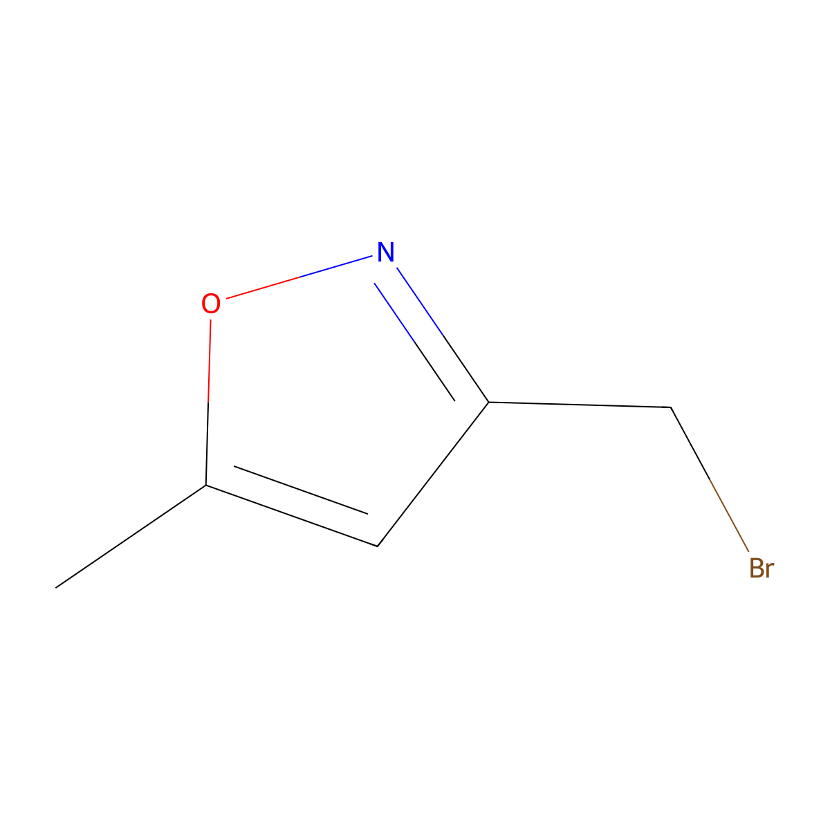 3-(Bromomethyl)-5-methylisoxazole molecular structure, CAS 130628-75-0