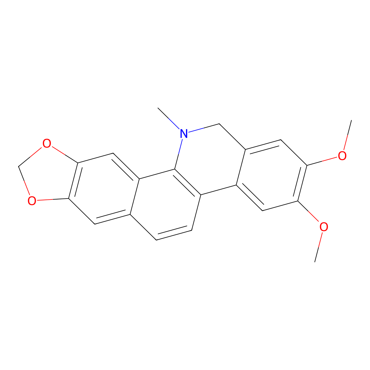 Dihydronitidine molecular structure, CAS 13063-06-4