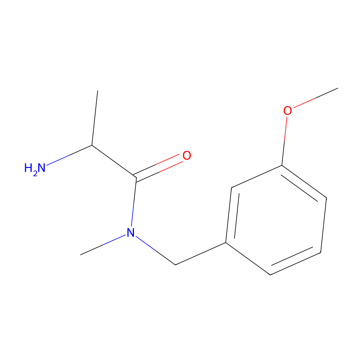 (S)-2-Amino-N-(3-methoxy-benzyl)-N-methyl-propionamide molecular structure, CAS 1306354-82-4