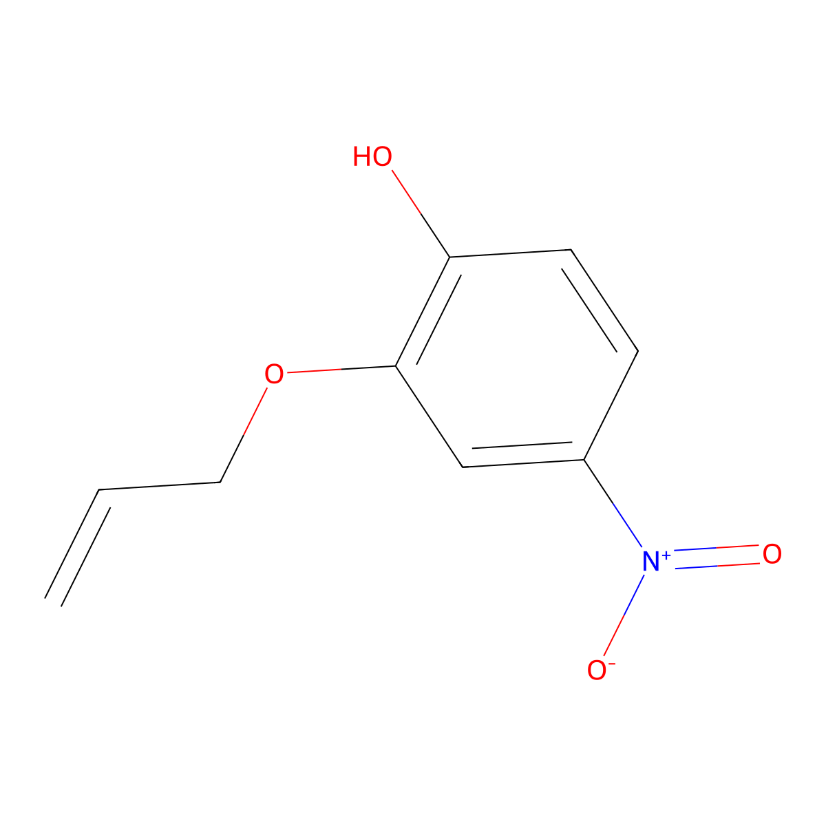 2-Allyloxy-4-nitrophenol molecular structure, CAS 130636-79-2