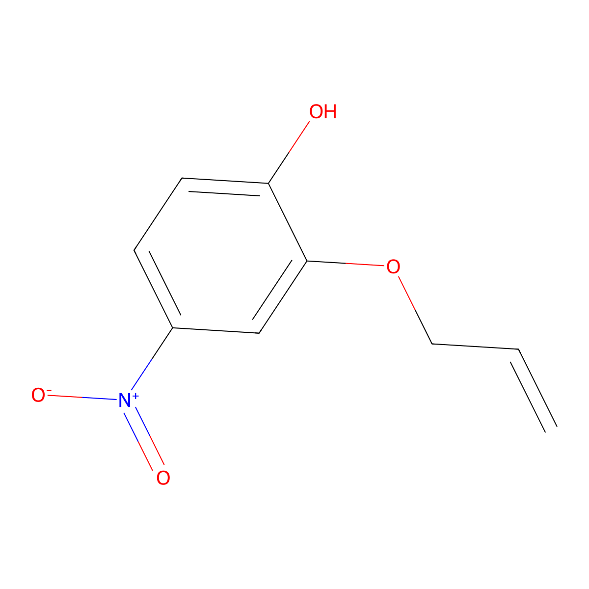2-Allyloxy-4-nitrophenol molecular structure, CAS 130636-79-2