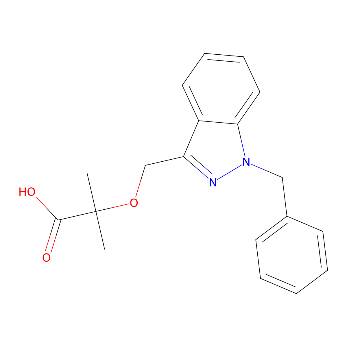 Bindarit molecular structure, CAS 130641-38-2