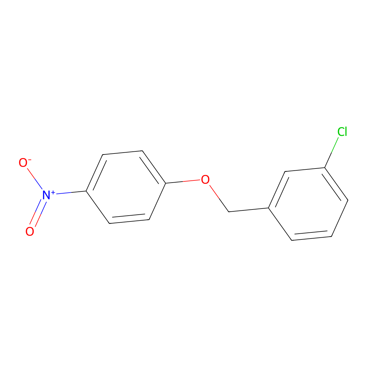 1-Chloro-3-[(4-nitrophenoxy)methyl]benzene molecular structure, CAS 130641-75-7