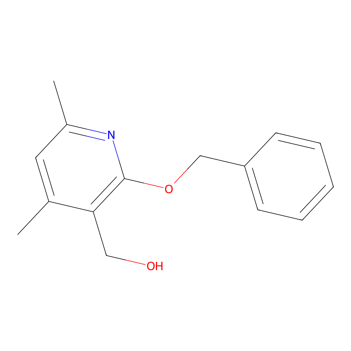 [2-(Benzyloxy)-4,6-dimethylpyridin-3-yl]methanol molecular structure, CAS 1306439-42-8