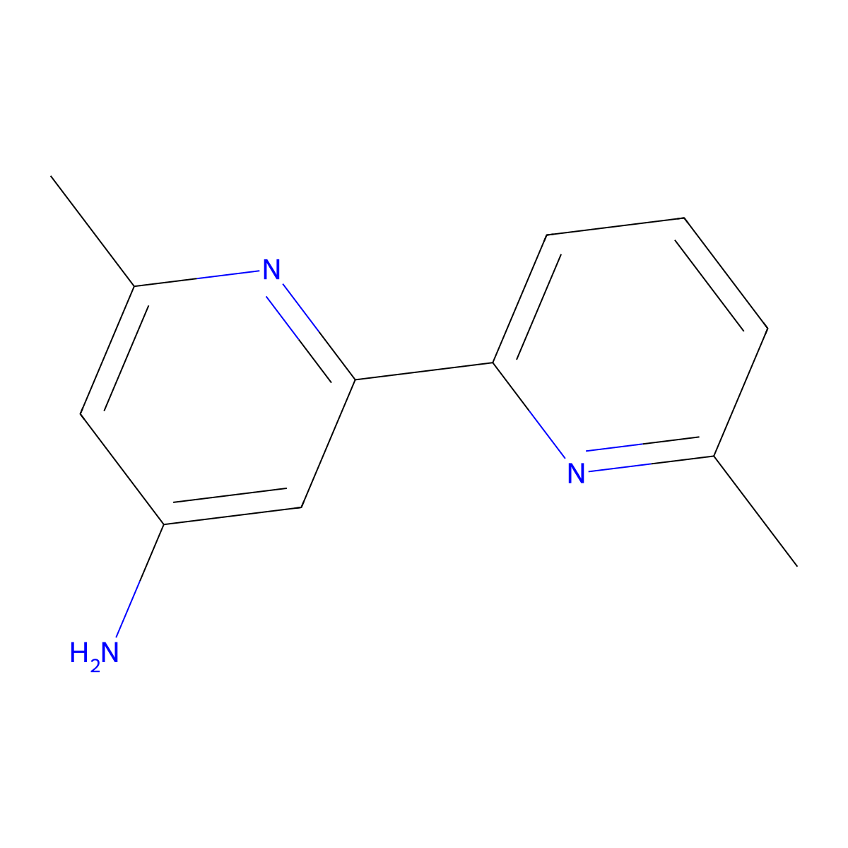 4-Amino-6,6'-dimethyl-2,2'-bipyridine molecular structure, CAS 130645-14-6