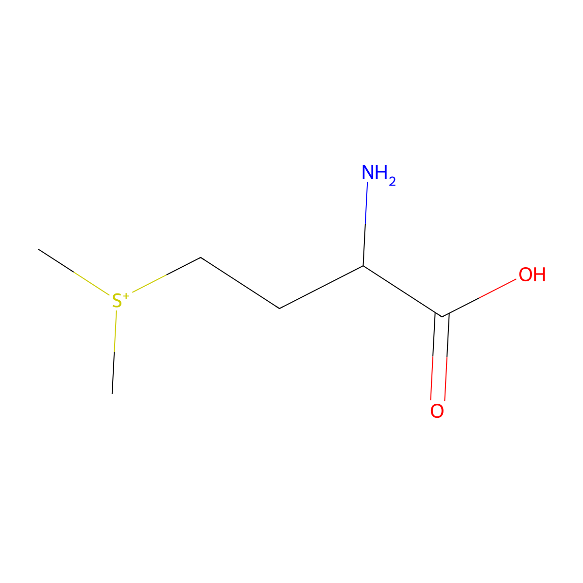 (3-Amino-3-carboxypropyl)(dimethyl)sulfanium molecular structure, CAS 13065-25-3