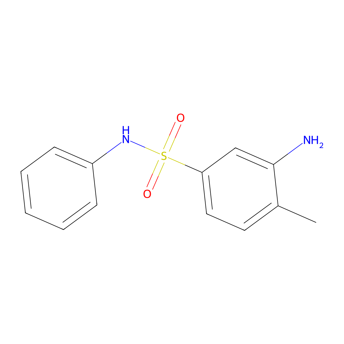 2-Amino-N-phenyltoluene-4-sulphonamide molecular structure, CAS 13065-83-3