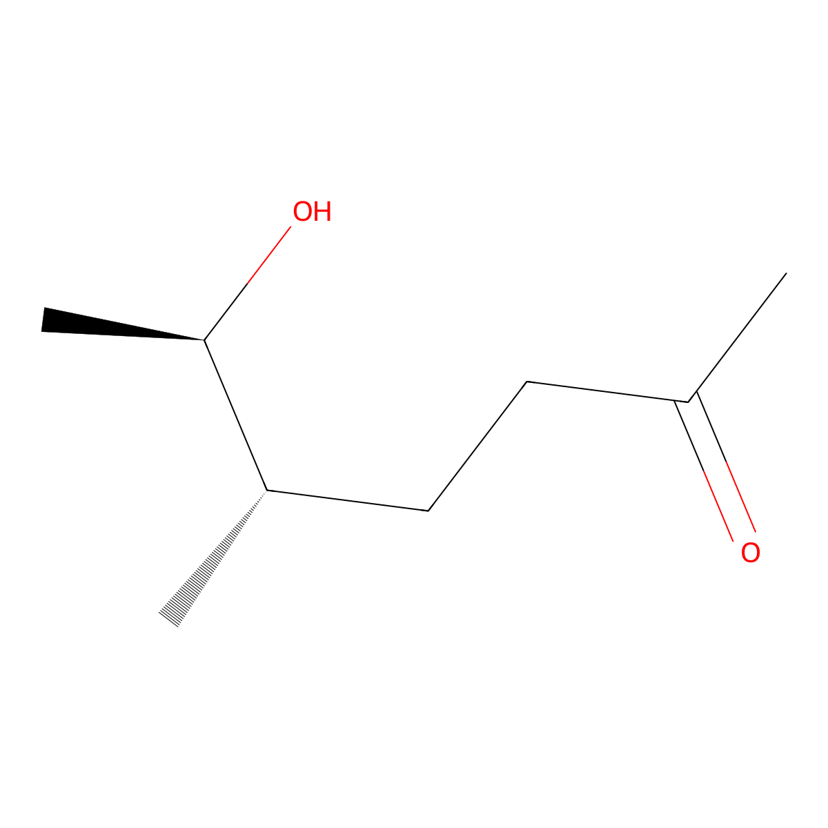 (5S,6R)-6-Hydroxy-5-methylheptan-2-one molecular structure, CAS 130650-58-7