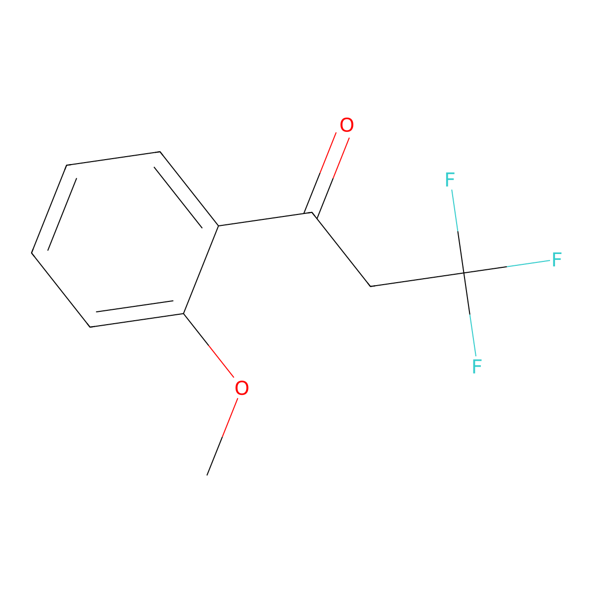 3,3,3-Trifluoro-1-(2-methoxyphenyl)-1-propanone molecular structure, CAS 130654-91-0