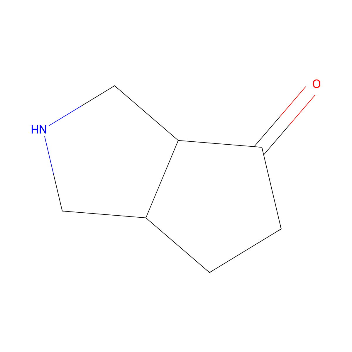 cis-Hexahydro-cyclopenta[c]pyrrol-4-one molecular structure, CAS 130658-11-6