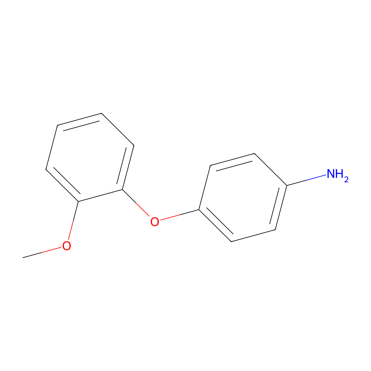 4-(2-Methoxyphenoxy)aniline molecular structure, CAS 13066-01-8