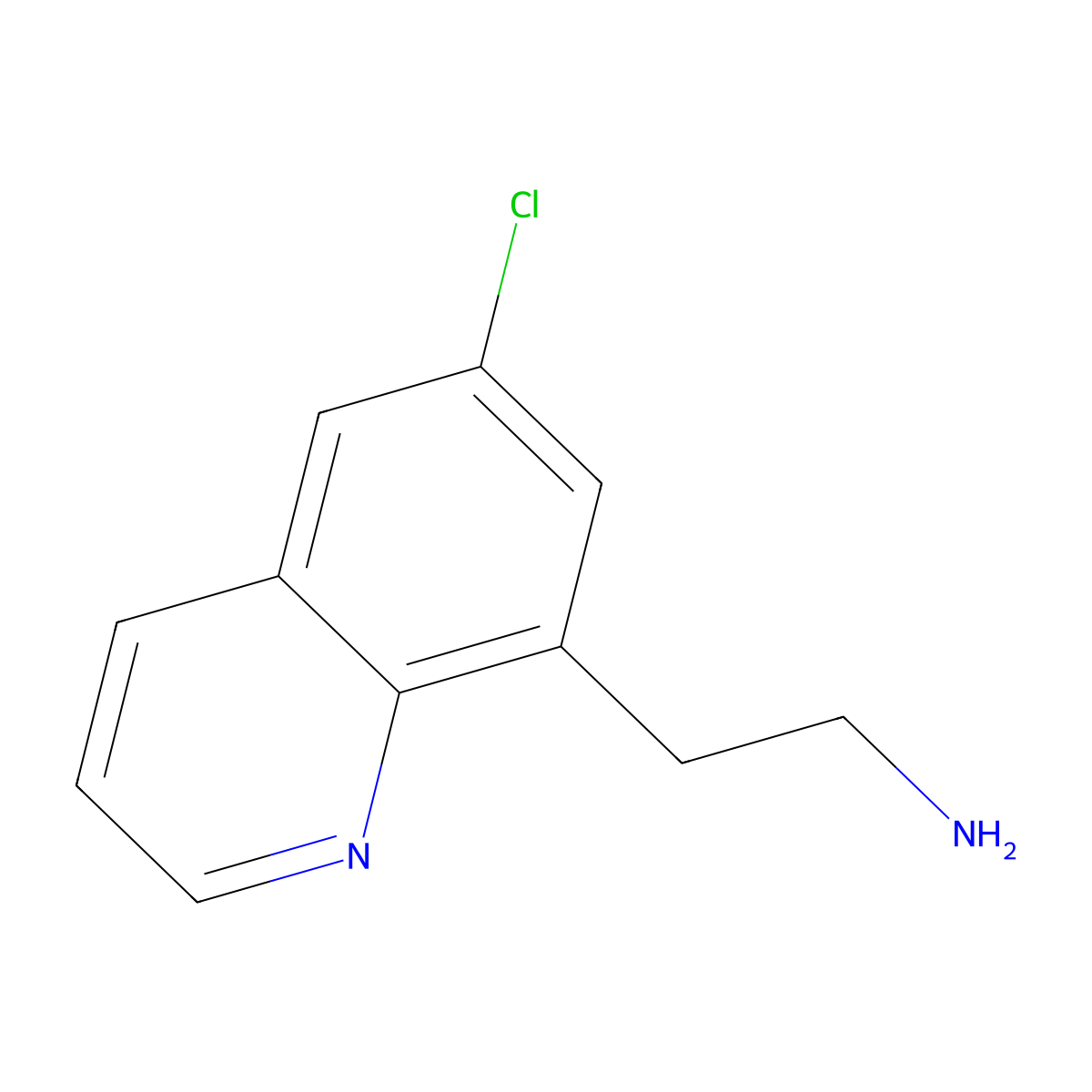 2-(6-Chloroquinolin-8-yl)ethan-1-amine molecular structure, CAS 1306603-11-1