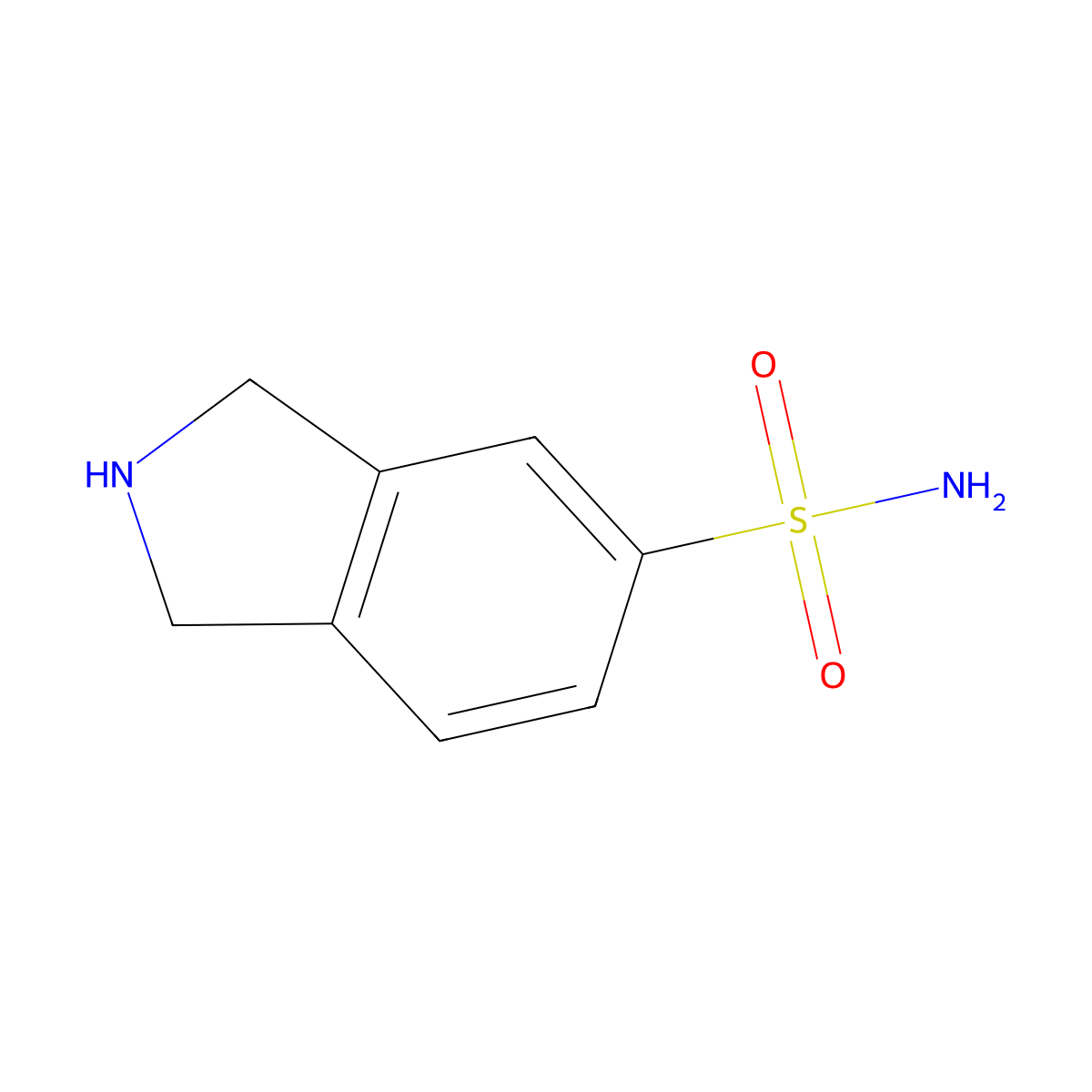 Isoindoline-5-sulfonamide molecular structure, CAS 1306603-24-6