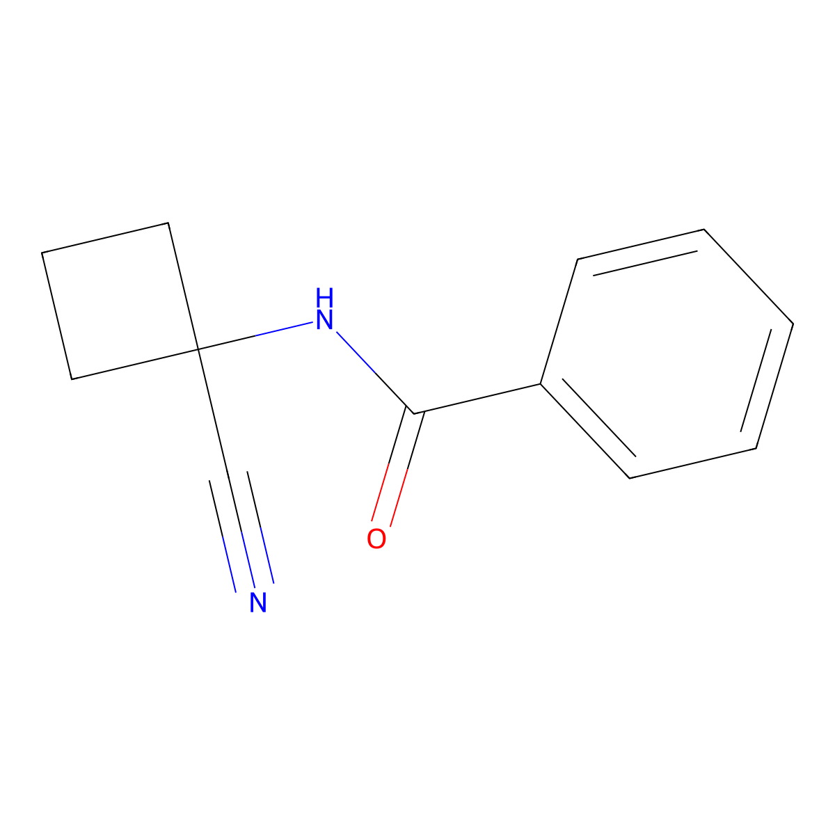 N-(1-cyanocyclobutyl)benzamide molecular structure, CAS 1306604-17-0