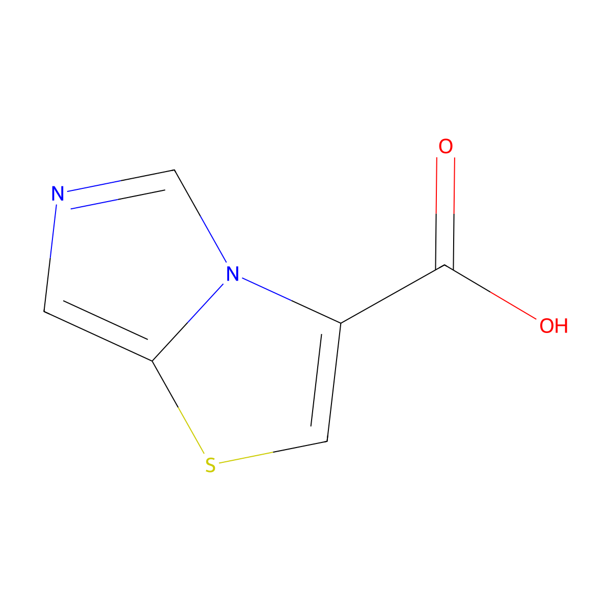 Imidazo(4,3-b)(1,3)thiazole-3-carboxylic acid molecular structure, CAS 1306605-02-6