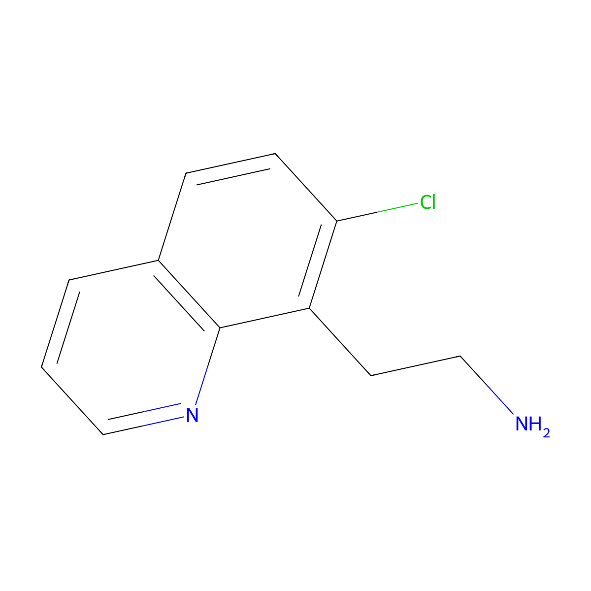 2-(7-Chloroquinolin-8-yl)ethan-1-amine molecular structure, CAS 1306605-79-7
