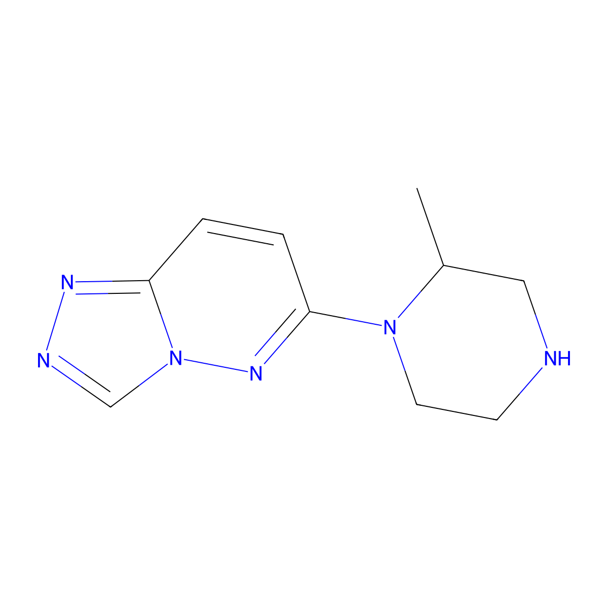 2-Methyl-1-{[1,2,4]triazolo[4,3-b]pyridazin-6-yl}piperazine molecular structure, CAS 1306605-92-4