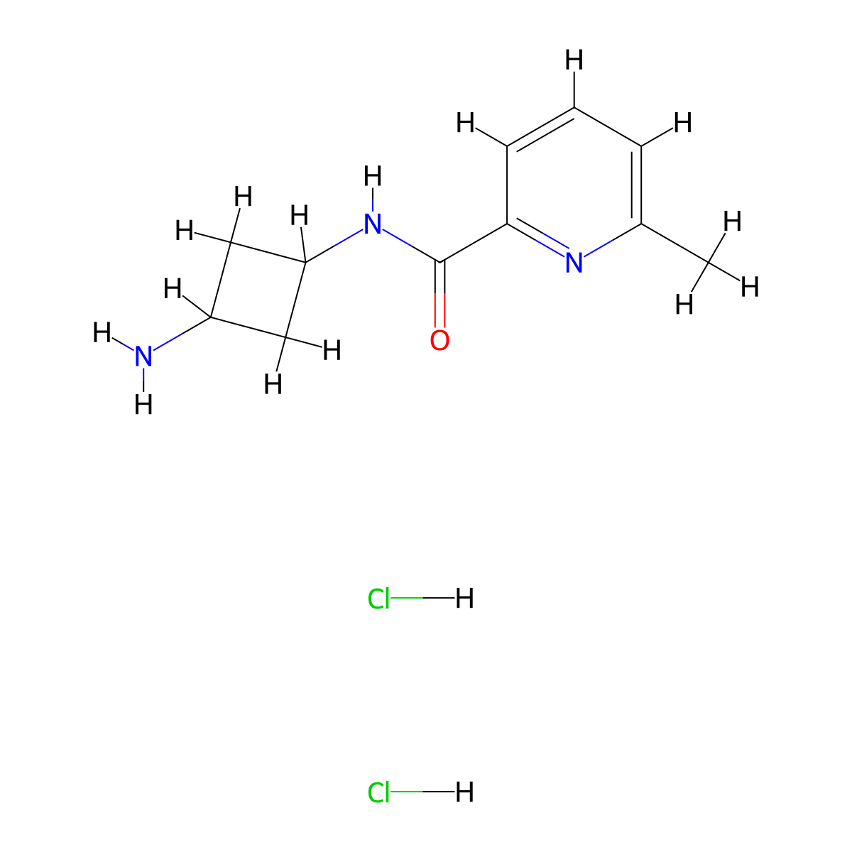 N-(3-aminocyclobutyl)-6-methylpyridine-2-carboxamide dihydrochloride molecular structure, CAS 1306605-96-8