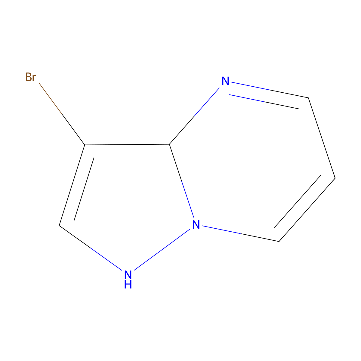 3-bromo-1H,3aH-pyrazolo[1,5-a]pyrimidine molecular structure, CAS 1306606-22-3