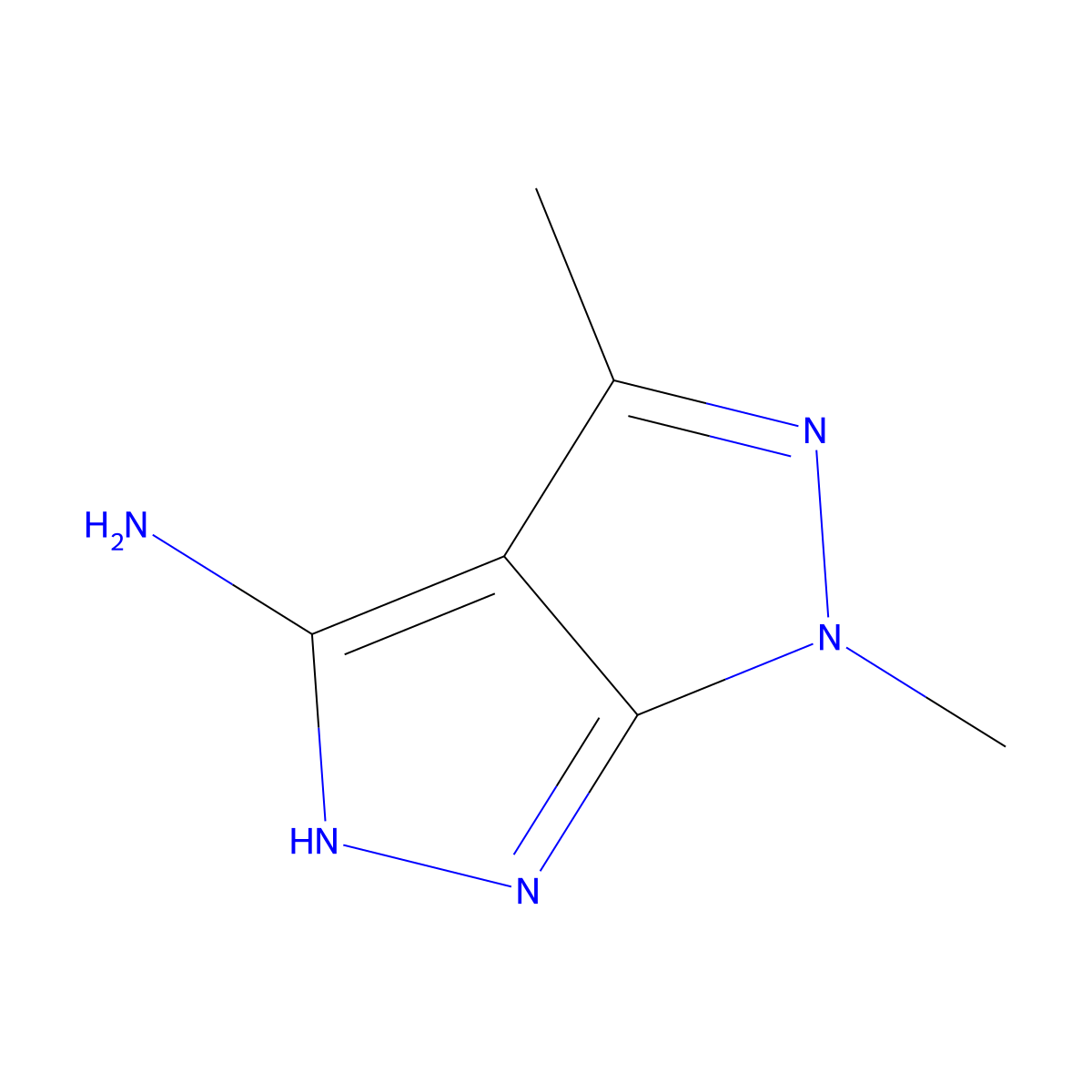4,6-dimethyl-1H,6H-[1,2]diazolo[3,4-c]pyrazol-3-amine molecular structure, CAS 1306606-23-4
