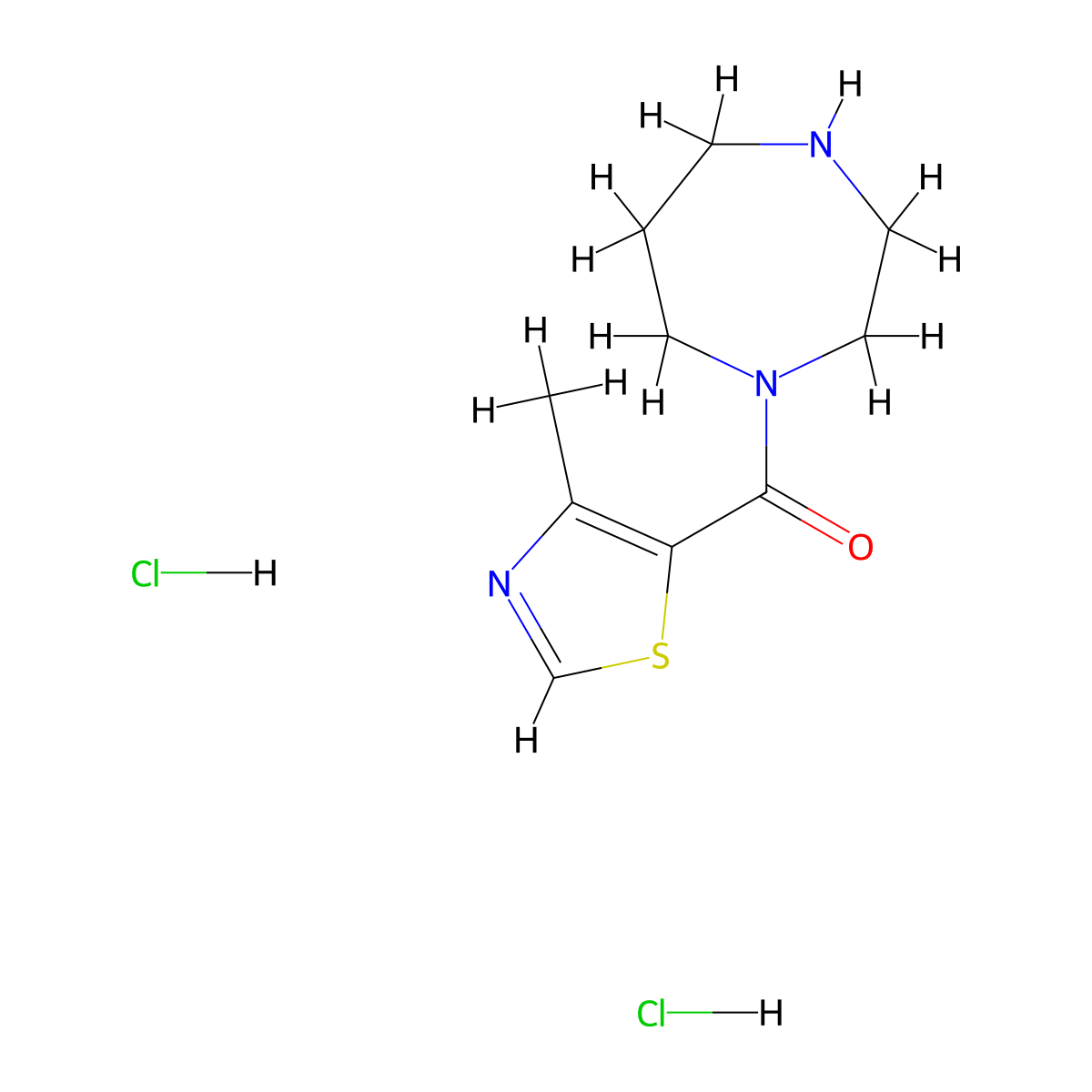 1-(4-Methyl-1,3-thiazole-5-carbonyl)-1,4-diazepane dihydrochloride molecular structure, CAS 1306606-53-0