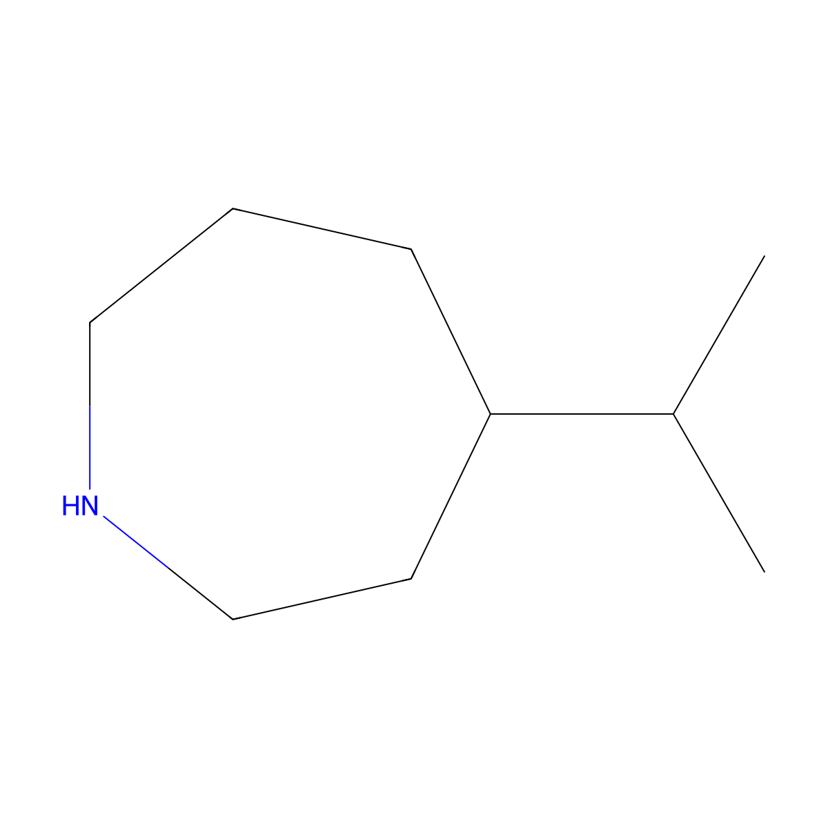 4-(Propan-2-yl)azepane molecular structure, CAS 1306606-61-0