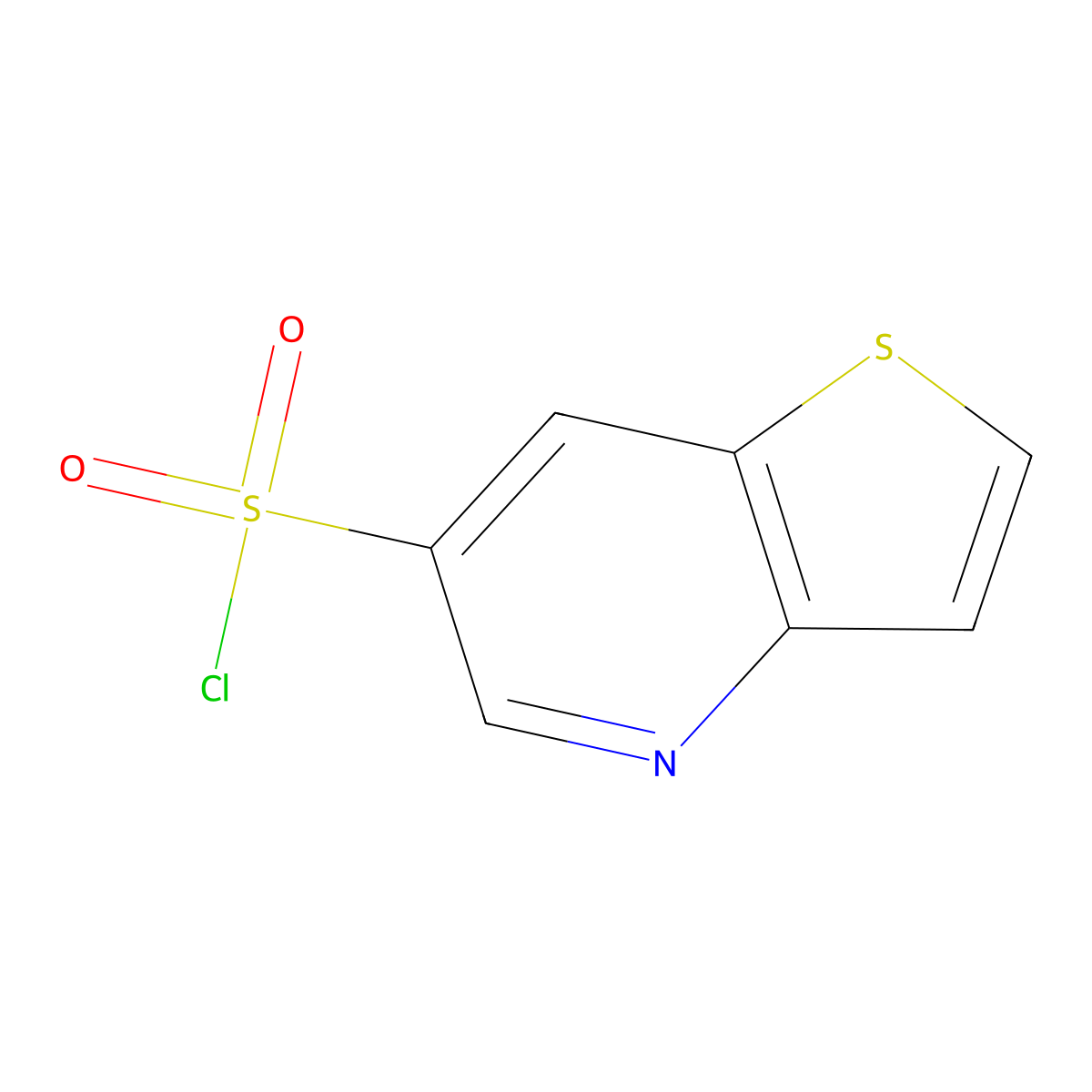 Thieno[3,2-b]pyridine-6-sulfonyl chloride molecular structure, CAS 1306606-64-3