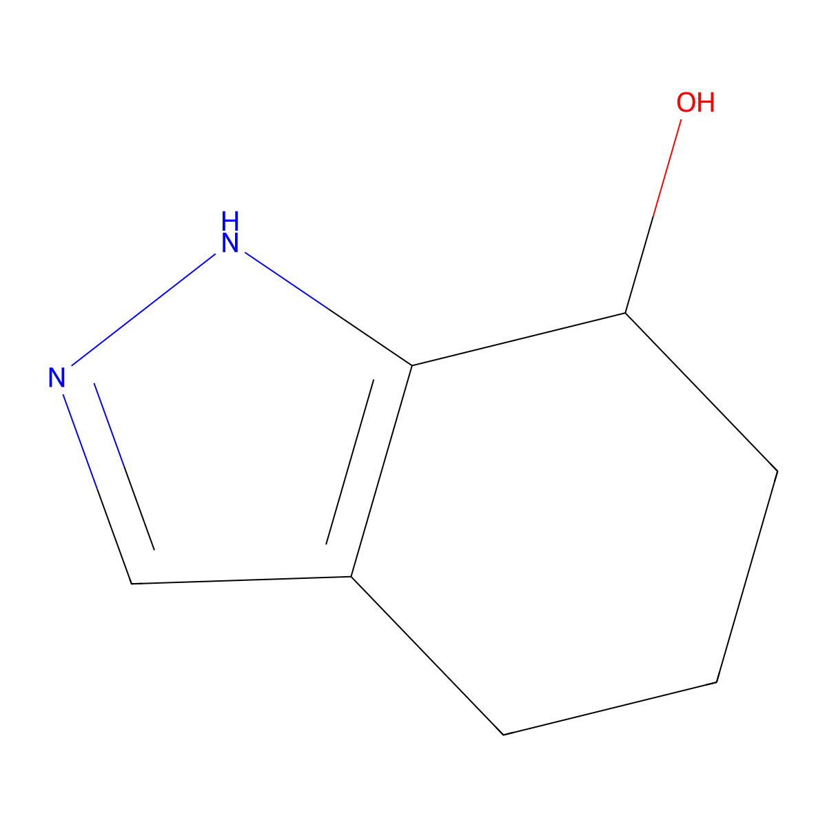 4,5,6,7-Tetrahydro-2H-indazol-7-ol molecular structure, CAS 1306606-66-5