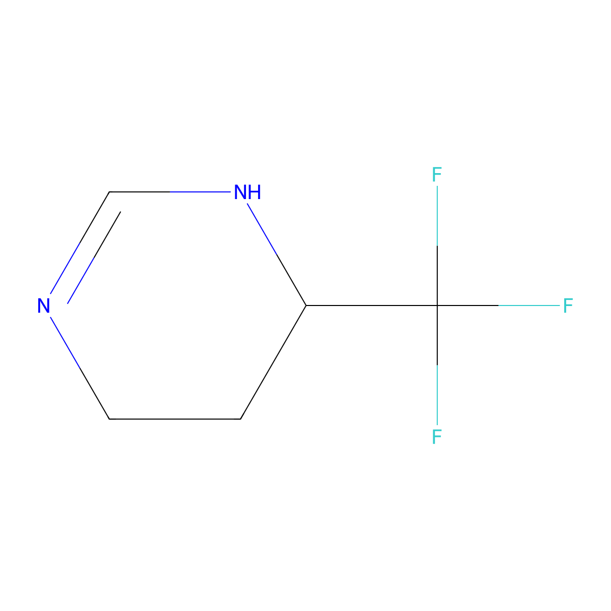 4-(Trifluoromethyl)-1,4,5,6-tetrahydropyrimidine molecular structure, CAS 1306606-70-1