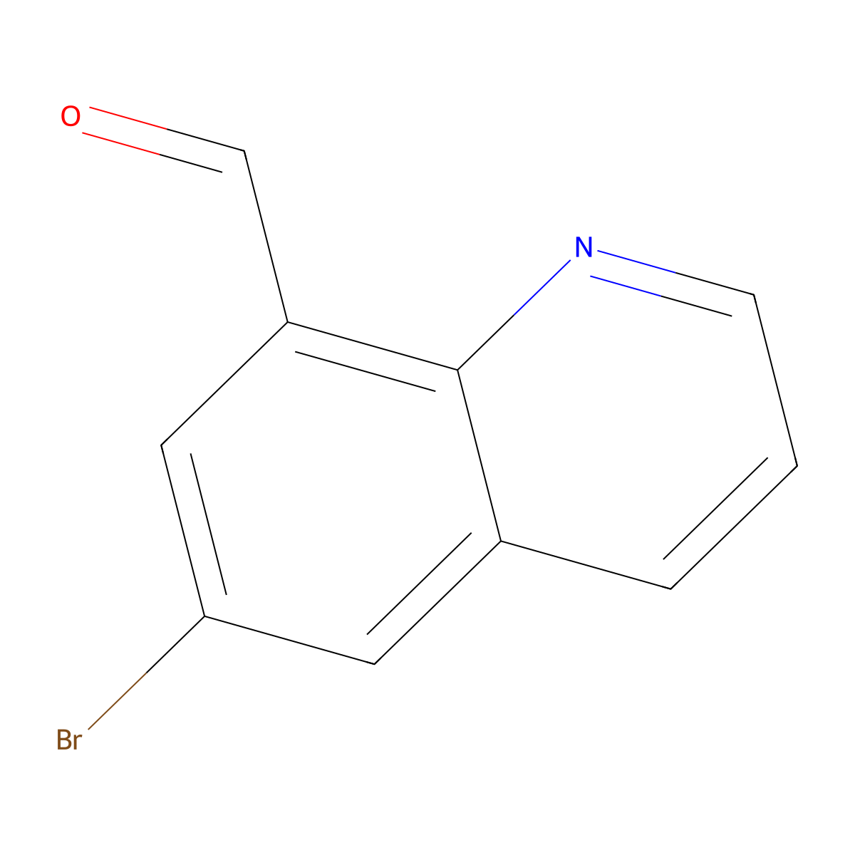 6-Bromoquinoline-8-carbaldehyde molecular structure, CAS 1306606-90-5