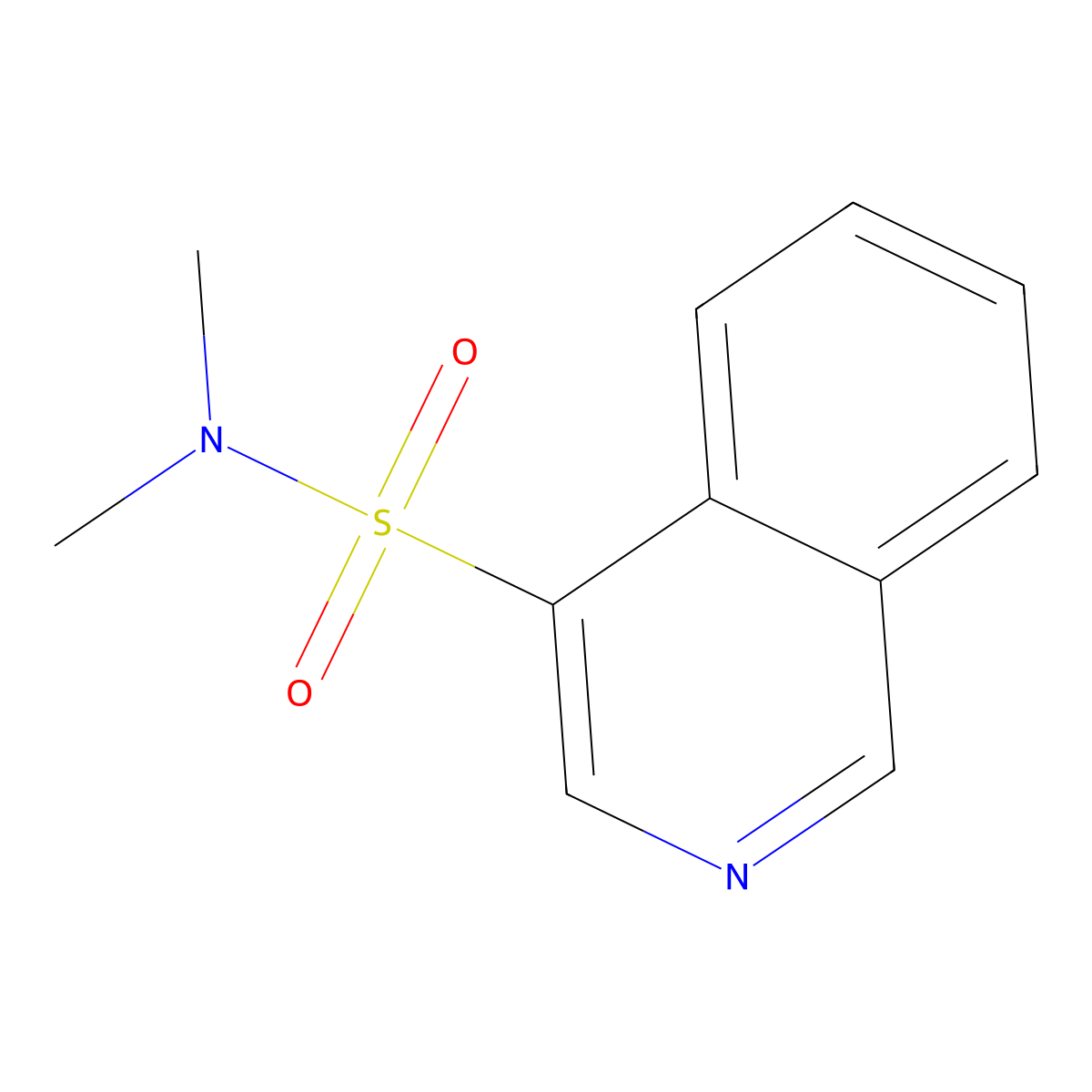 N,N-dimethylisoquinoline-4-sulfonamide molecular structure, CAS 1306606-93-8