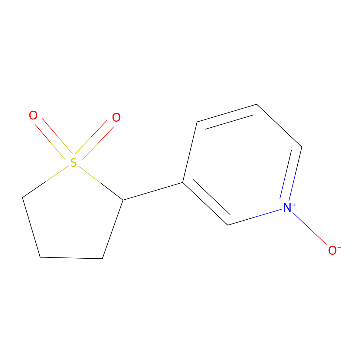 3-(1,1-Dioxidotetrahydrothiophen-2-yl)pyridine 1-oxide molecular structure, CAS 1306606-94-9