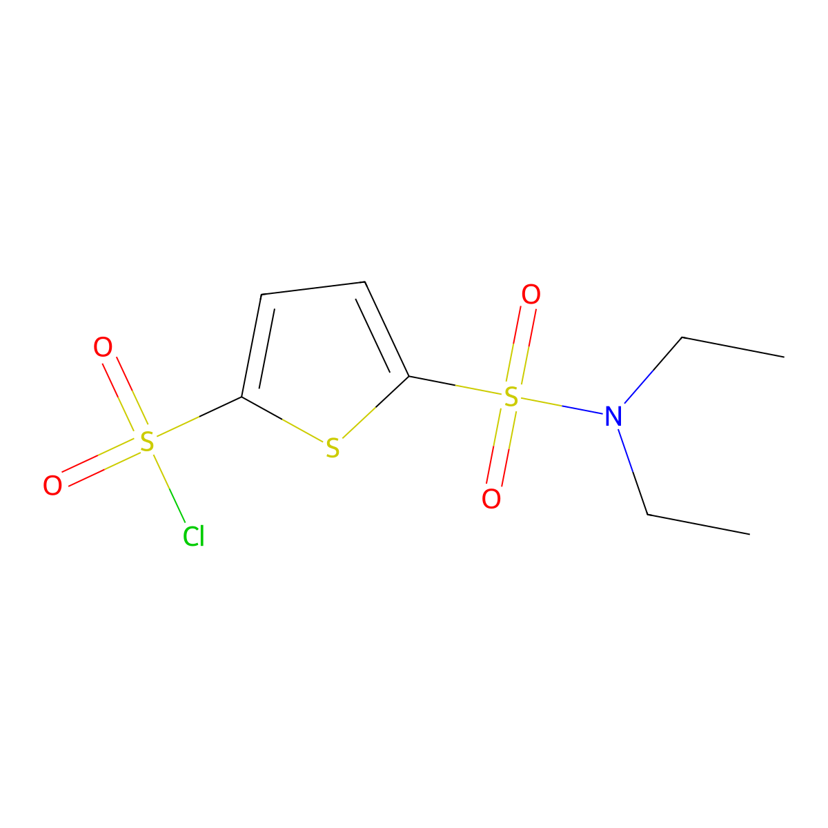 5-(Diethylsulfamoyl)thiophene-2-sulfonyl chloride molecular structure, CAS 1306607-15-7